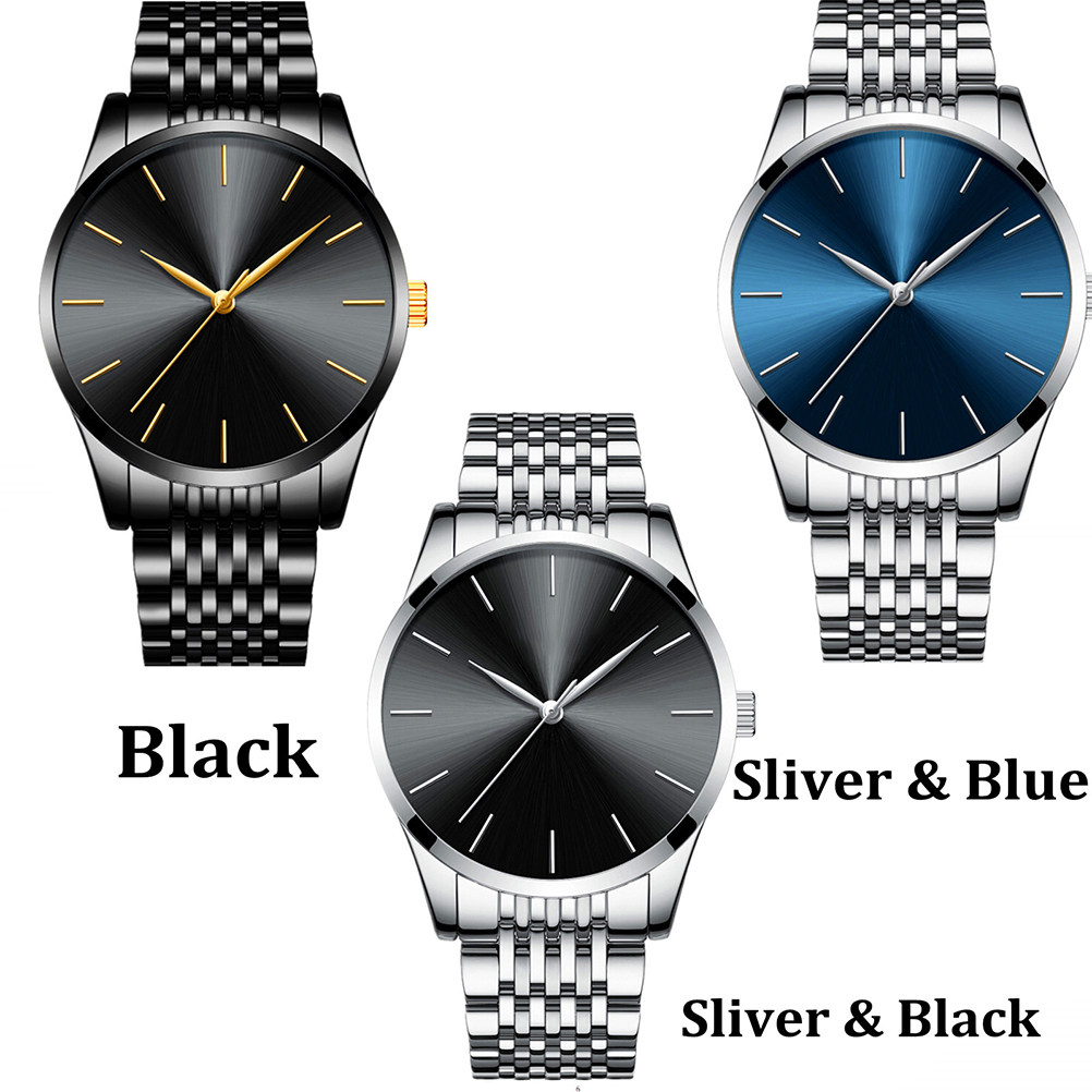 Stainless Steel Men Wrist Watc - Luxury Lifestyle Fashion 评论和价格