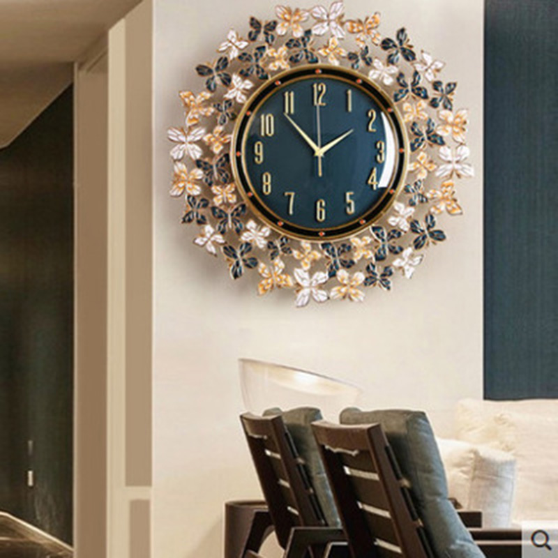 Enamel Butterfly Clock Wall Cl - Luxury Lifestyle Fashion 评论和价格